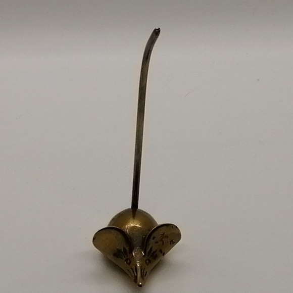 SOLD          VTG Brass Mouse Ring Holder - Picture 9 of 15